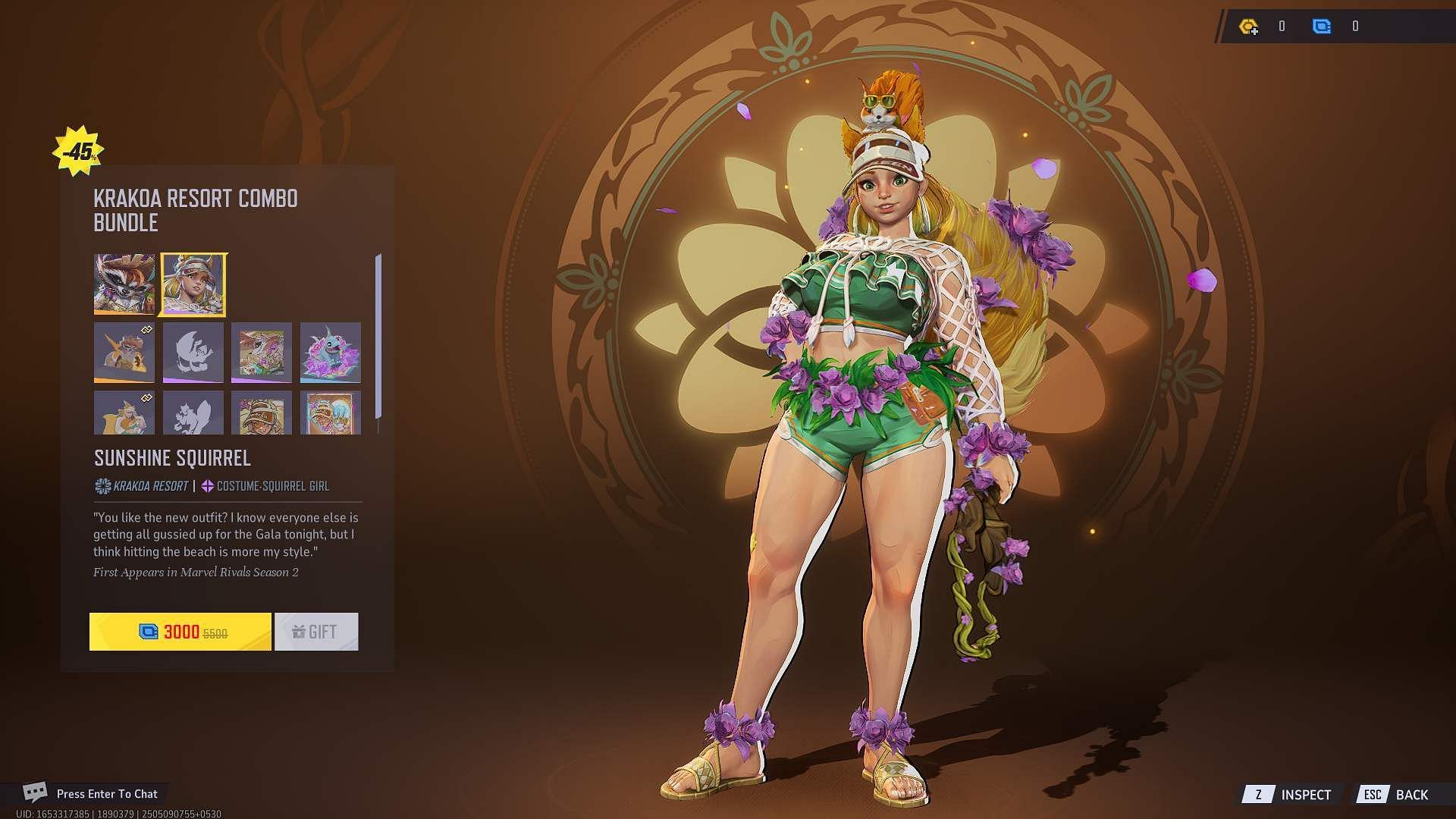 The Krakoa Resort combo bundle (Image via NetEase Games)